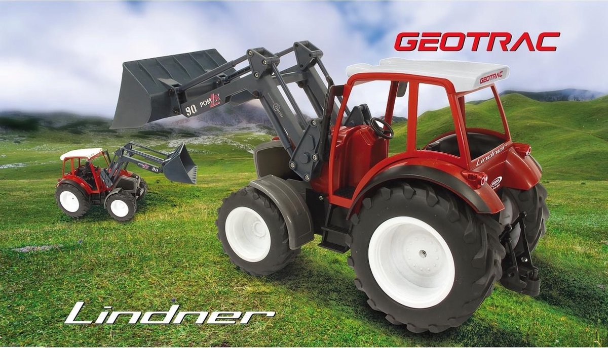 Jamara tractor Lindner Geotract Frontlader 1:16 2,4 GHz - Rood