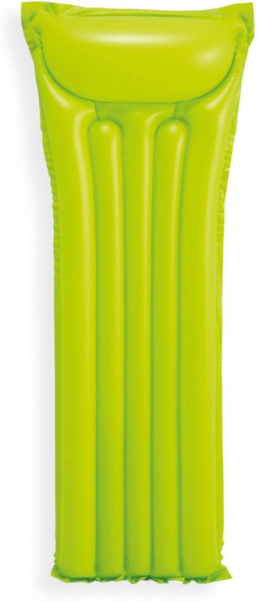 Intex luchtbed Economats vinyl 183 x 69 cm - Geel