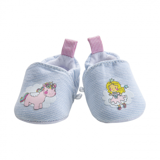 Heless poppenschoenen eenhoorn 30 34 cm meisjes polyester lichtblauw