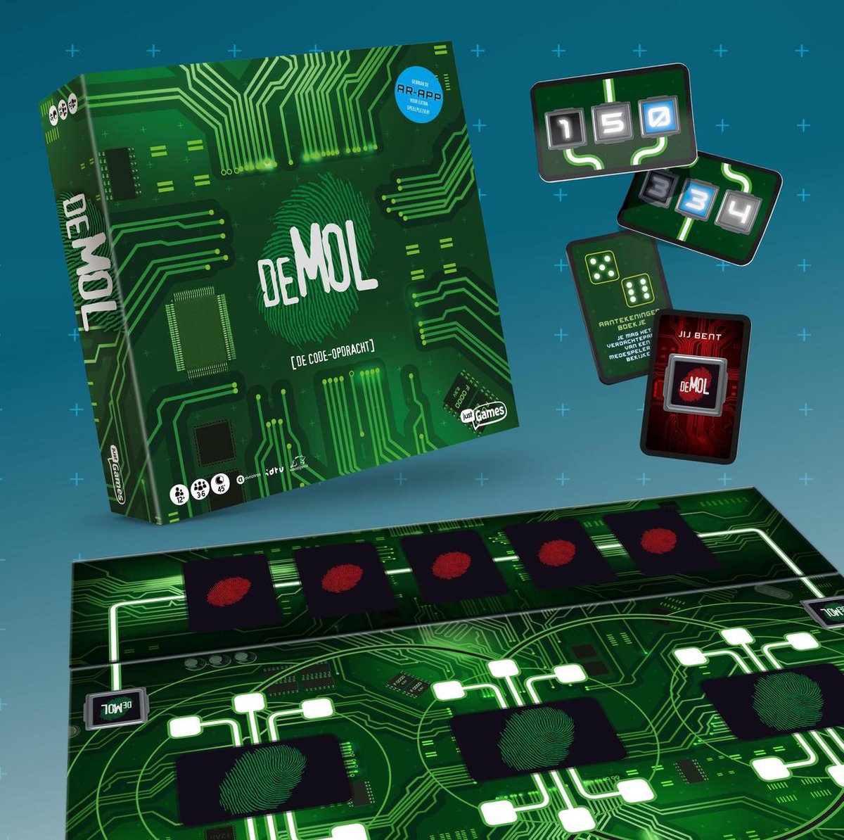 Diversen Just Games bordspel Wie is de Mol De Code opdracht (NL)