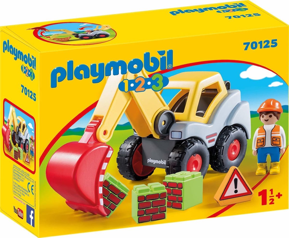 Playmobil 1, 2, 3 Graaflader (70125)