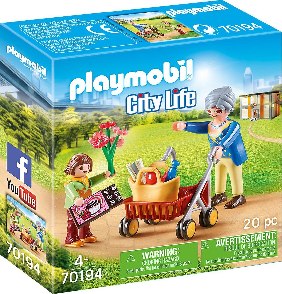 Playmobil City Life Oma met rollator (70194)