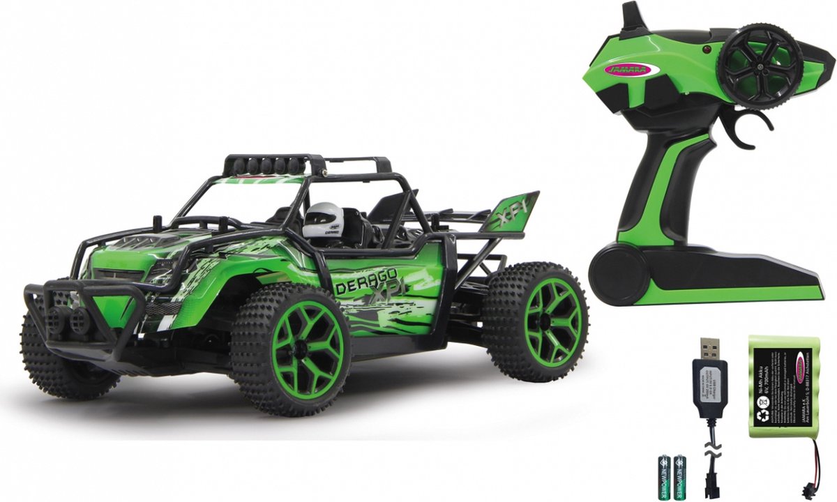 Jamara RC Derago XP1 4WD 2 jongens 2,4 GHz 1:18 - Groen
