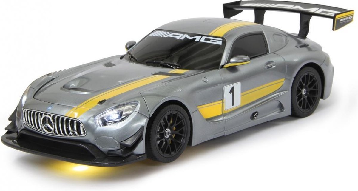 Rastar RC Mercedes AMG GT3 transformer 2,4 GHz 1:14 zilver - Grijs