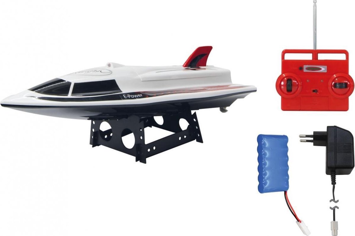 Jamara RC Swordfish speedboot jongens 40 MHz 39,5 cm - Wit