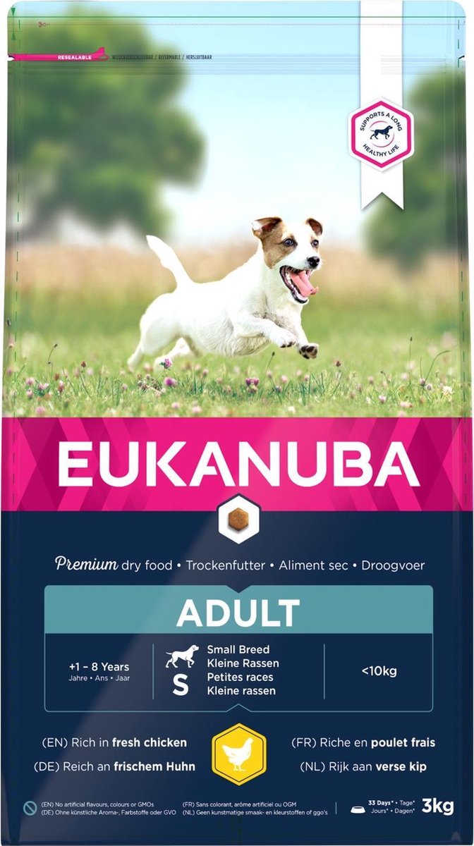 Eukanuba Active Adult Small Breed Kip - Hondenvoer - 3 kg