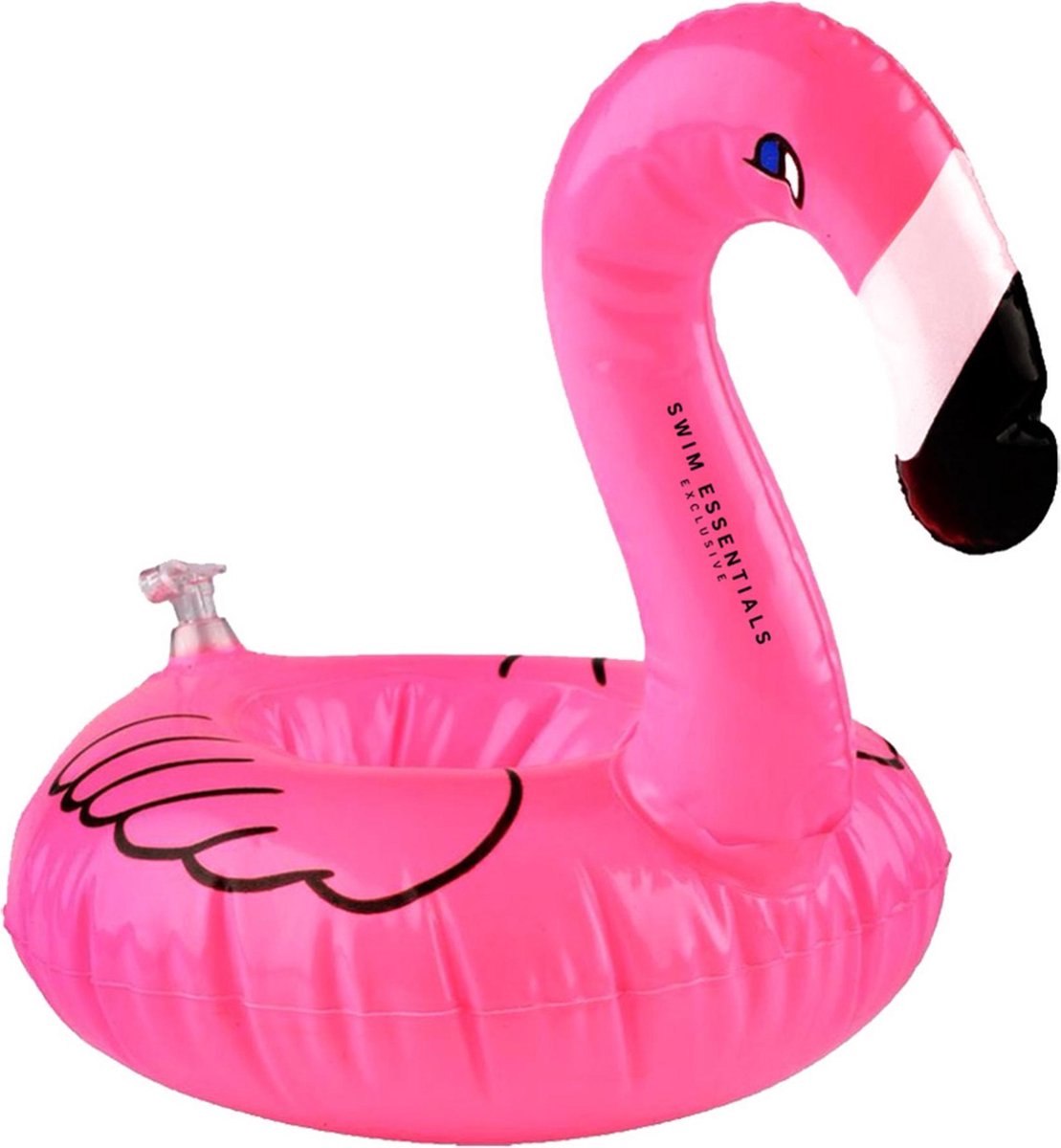 Swim Essentials opblaasbare bekerhouder flamingo 17 cm vinyl / Diameter: 17 cm - Roze