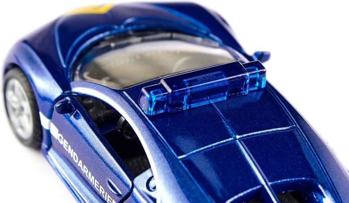 Siku Bugatti Chiron Gendarmerie 8 cm staal/wit (1541) - Blauw