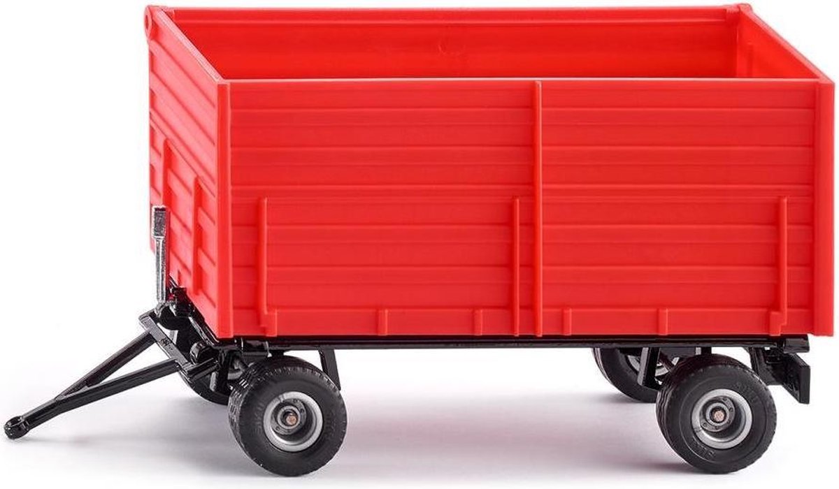 Siku twee assige aanhanger 18,5 cm staal/zwart (2898) - Rood