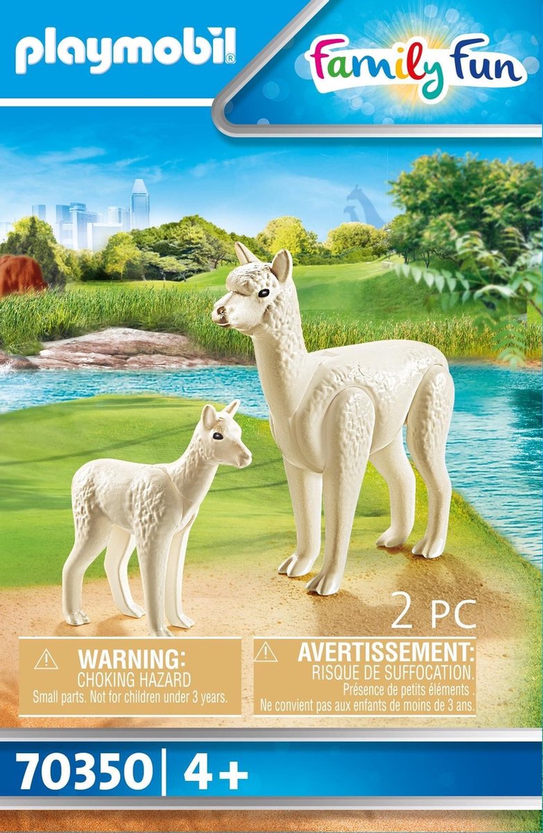 Playmobil Family Fun Alpaca met baby (70350) - Wit