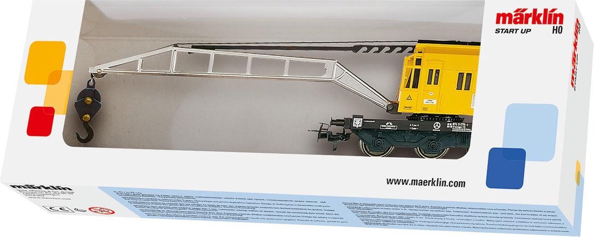 MÃ¤rklin Start up Marklin kraanwagen Start Up 8,3 x 3,5 cm/zwart - Geel