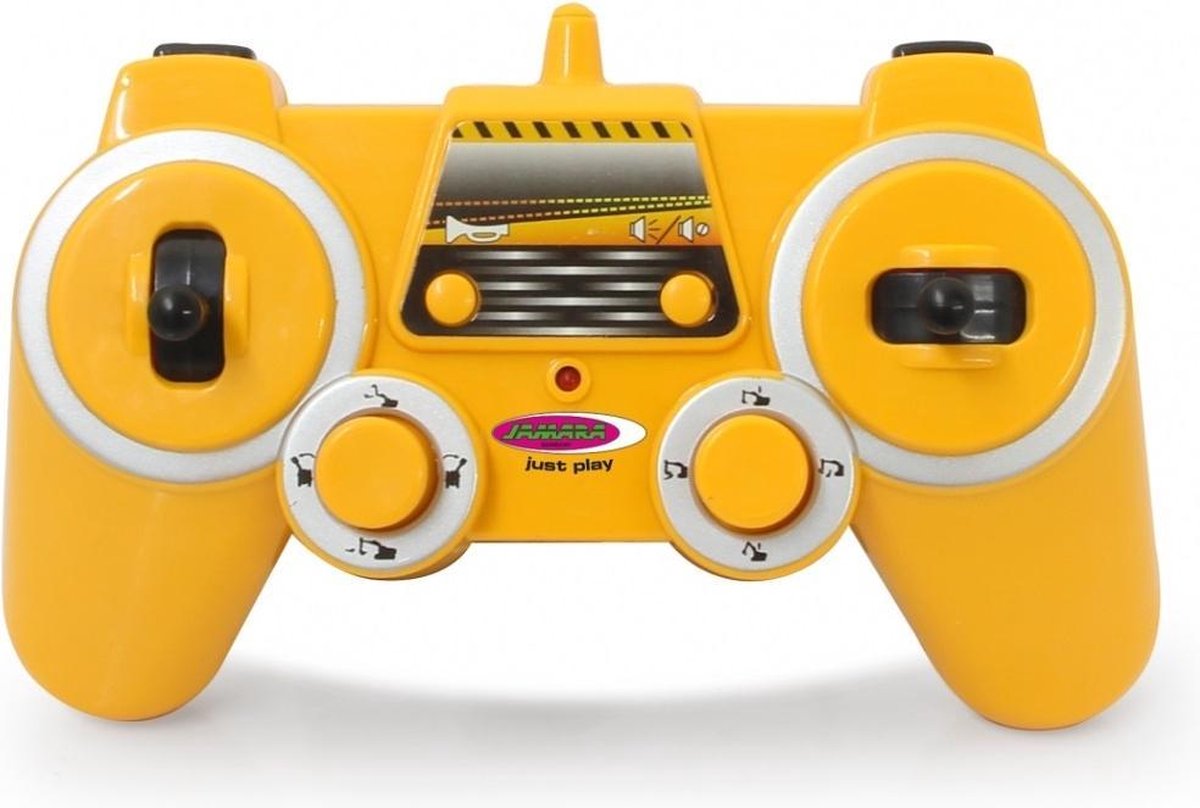 Jamara graafmachine Volvo RC 50 x 17 x 23 cm zwart/ 3 delig - Geel