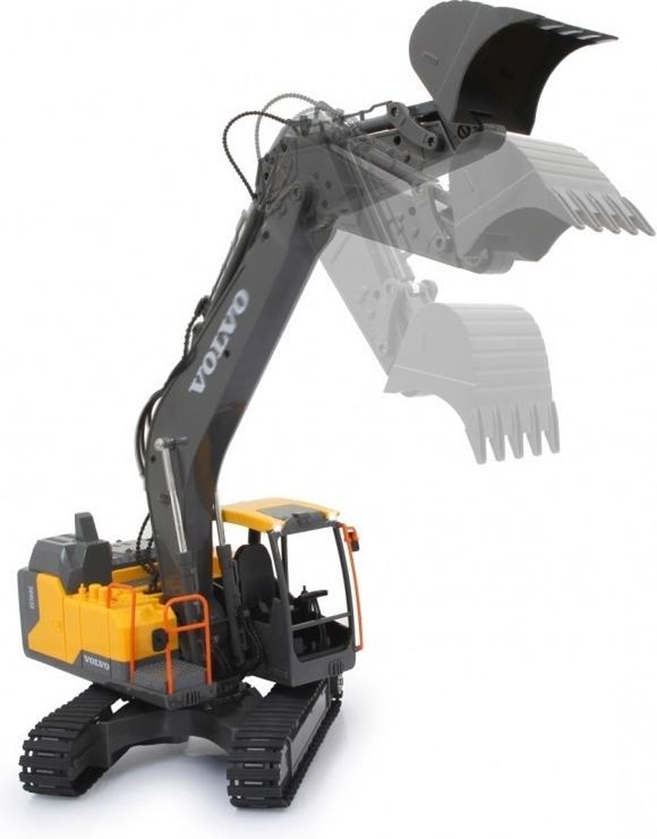 Jamara graafmachine Volvo RC 50 x 17 x 23 cm zwart/ 3 delig - Geel