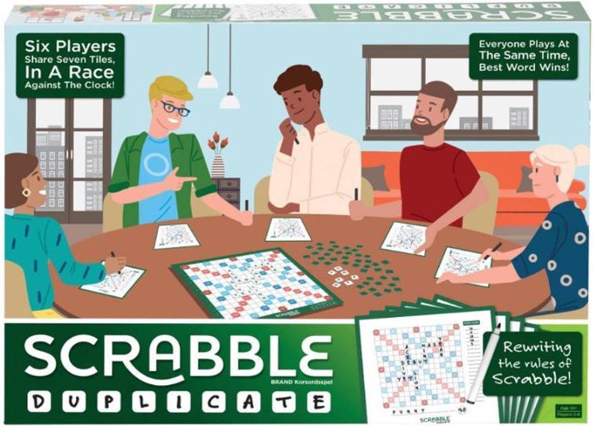 Mattel scrabble Duplicate bordspel (en) - Groen