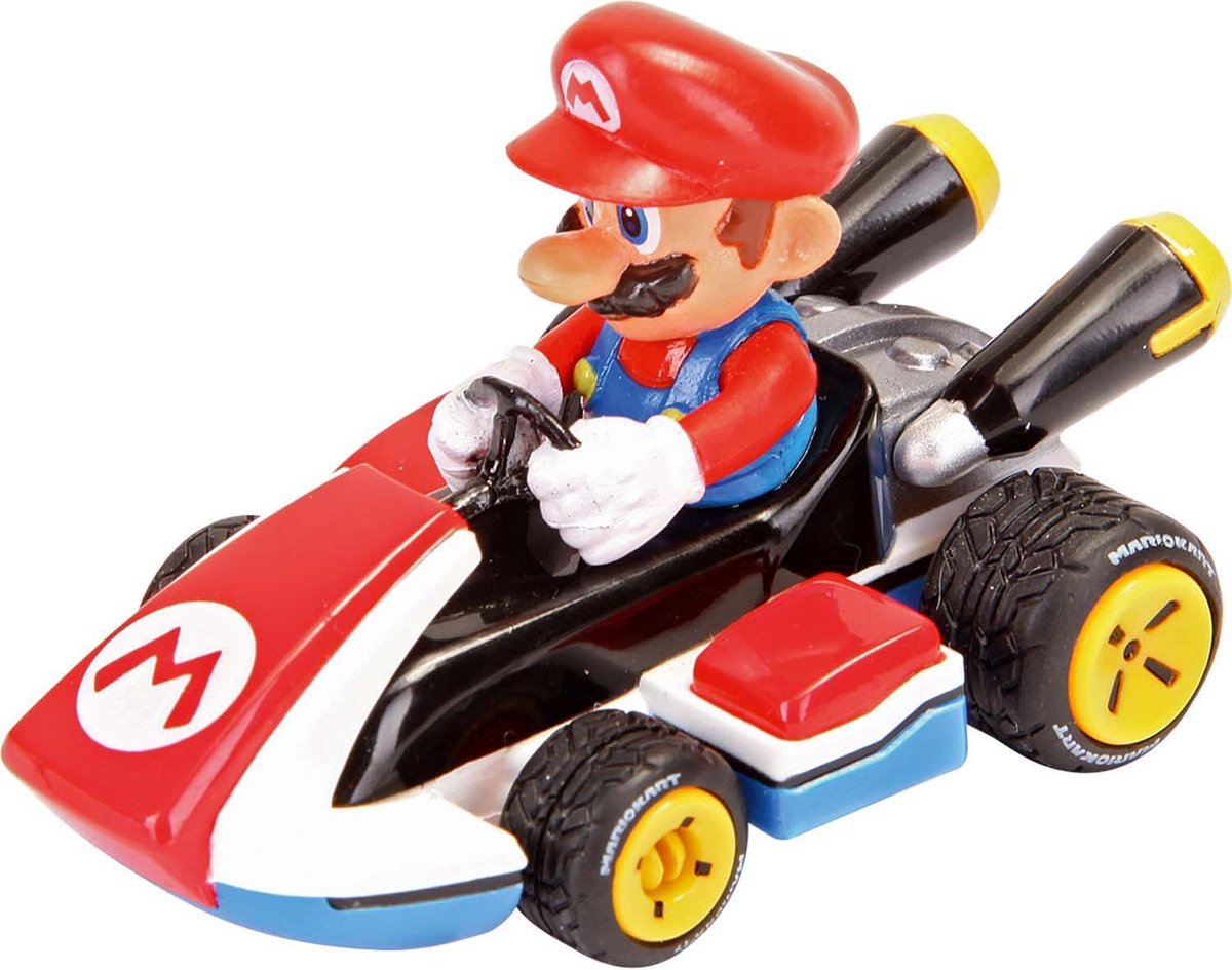 Carrera auto RC Mario Kart 2,4 GHz 1:16/blauw 5 delig - Rood