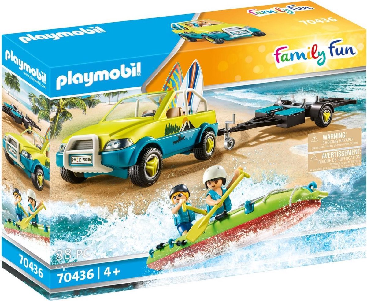 Playmobil Family Fun strandwagen met kano junior 88 delig
