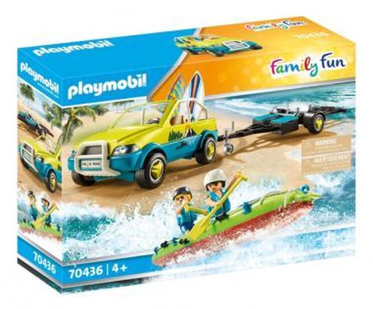 Playmobil Family Fun strandwagen met kano junior 88 delig