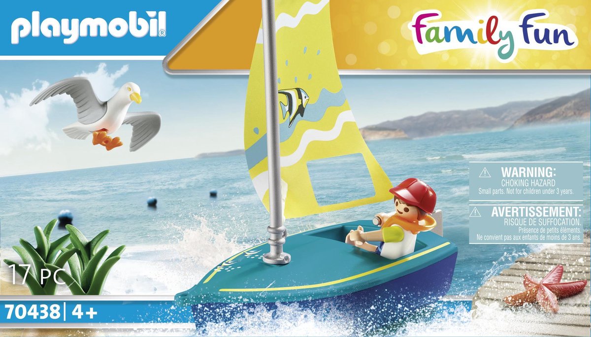 Playmobil Family Fun zeilboot junior 17 delig