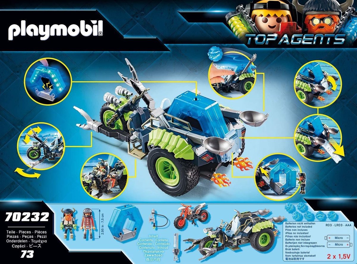 Playmobil Top Agents Arctic Rebels sneeuwtrike (70232) 73 delig