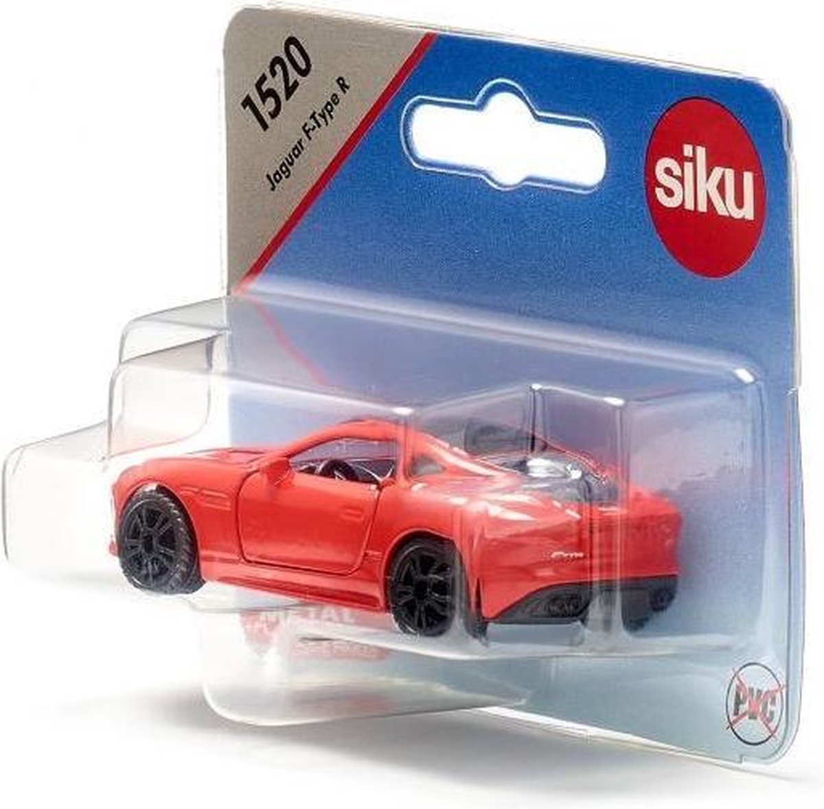 Siku Jaguar F Type R 7,7 cm staal (1520) - Rood