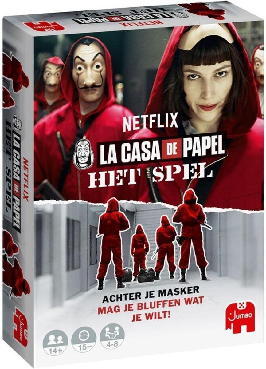 Jumbo gezelschapsspel La Casa de Papel Het Spel 14 x 19 cm