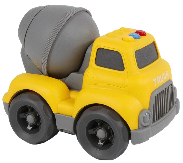 Mini Club cementwagen Road Truck jongens 16 cm/grijs - Geel