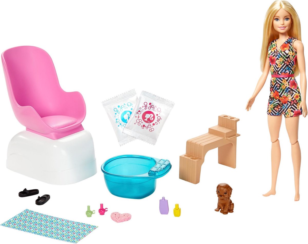 Barbie speelset pedicure meisjes 12 delig