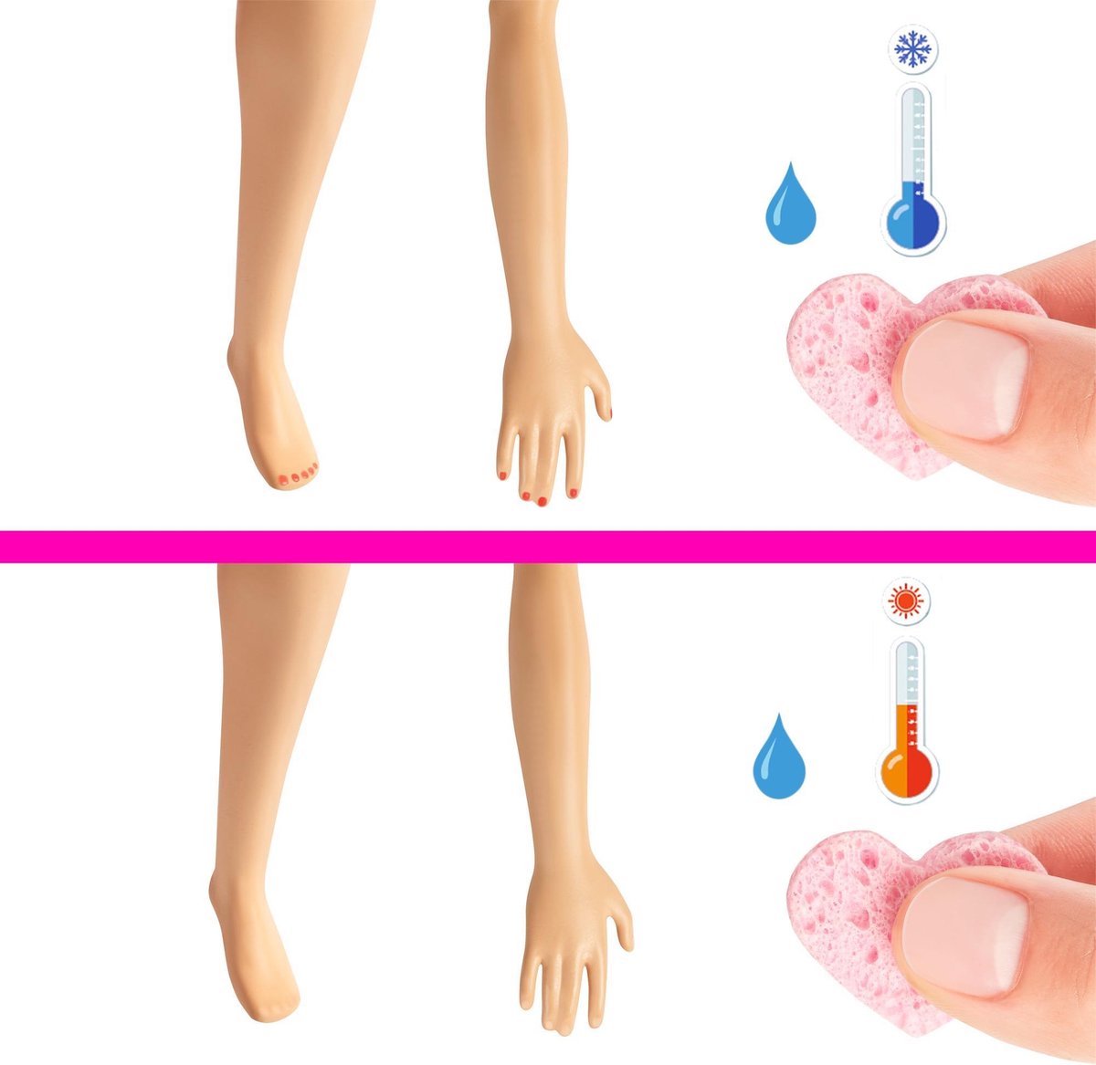 Barbie speelset pedicure meisjes 12 delig