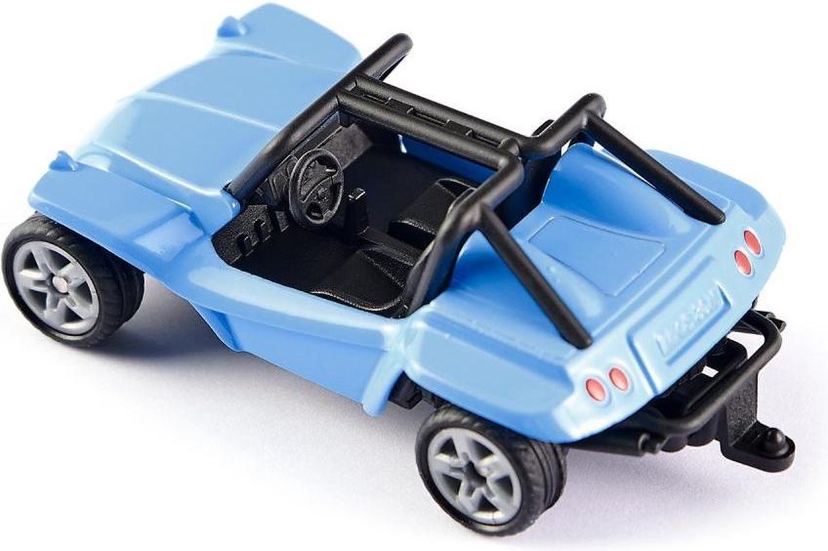 Siku Beach Buggy 7,2 x 3,9 cm staal/zwart (1057) - Blauw