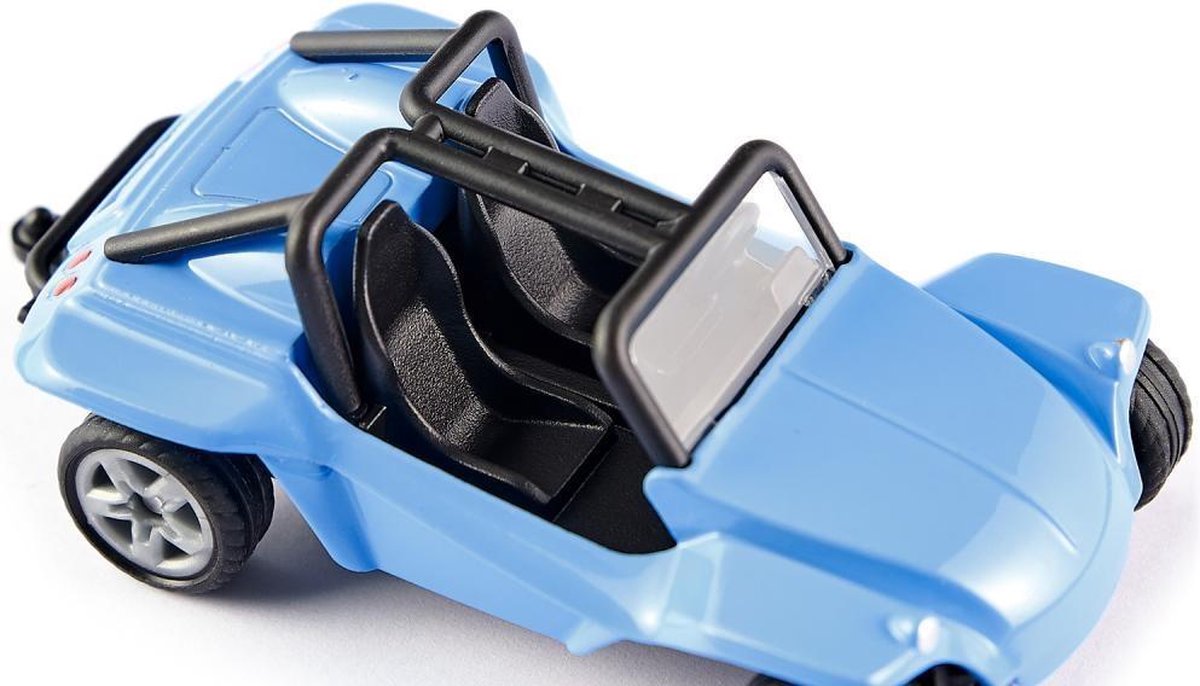 Siku Beach Buggy 7,2 x 3,9 cm staal/zwart (1057) - Blauw