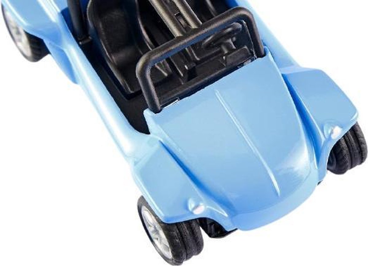 Siku Beach Buggy 7,2 x 3,9 cm staal/zwart (1057) - Blauw