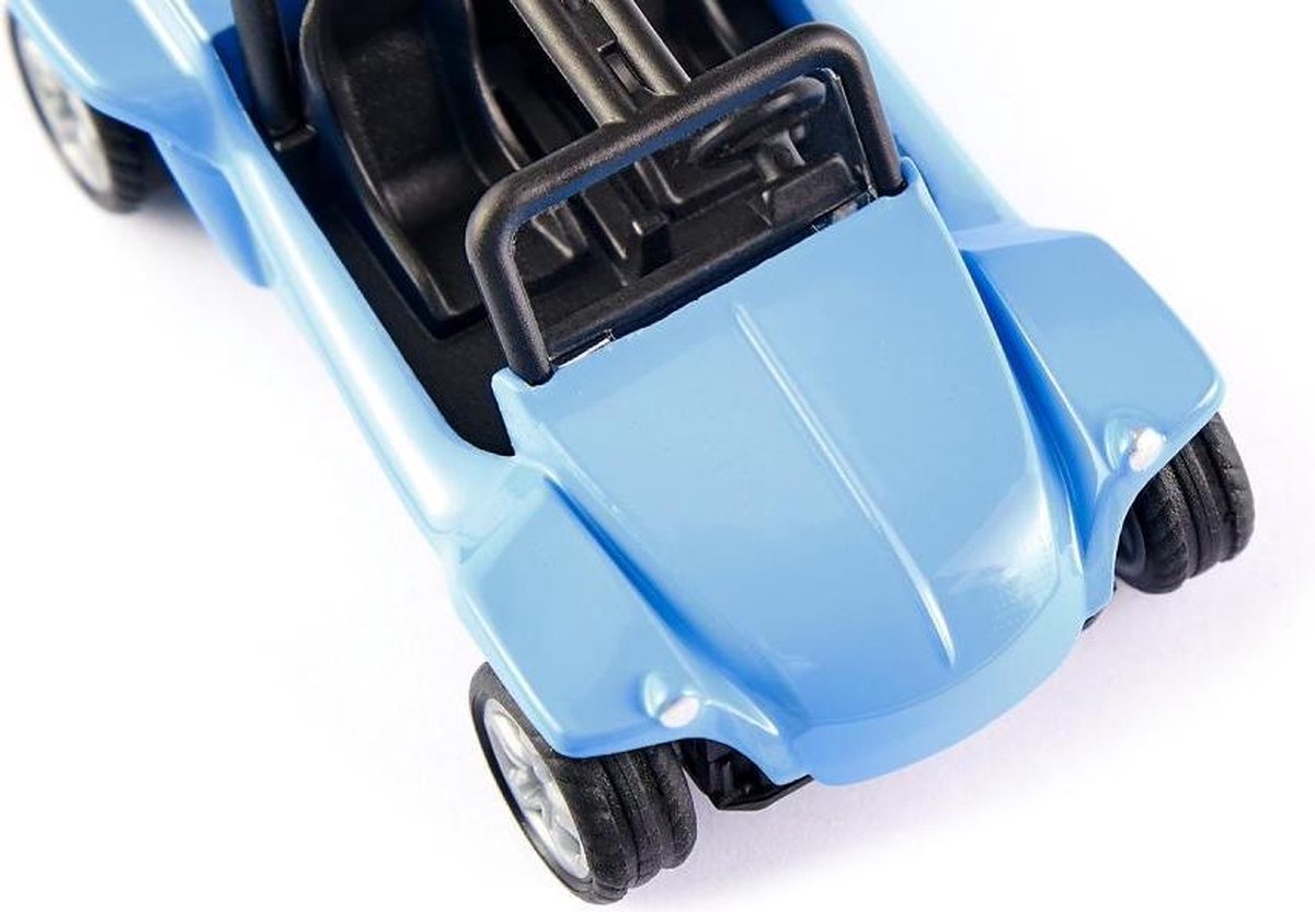 Siku Beach Buggy 7,2 x 3,9 cm staal/zwart (1057) - Blauw
