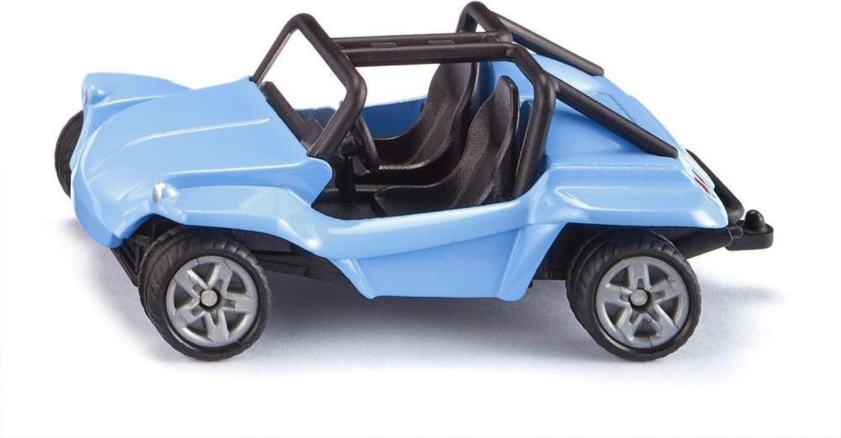 Siku Beach Buggy 7,2 x 3,9 cm staal/zwart (1057) - Blauw