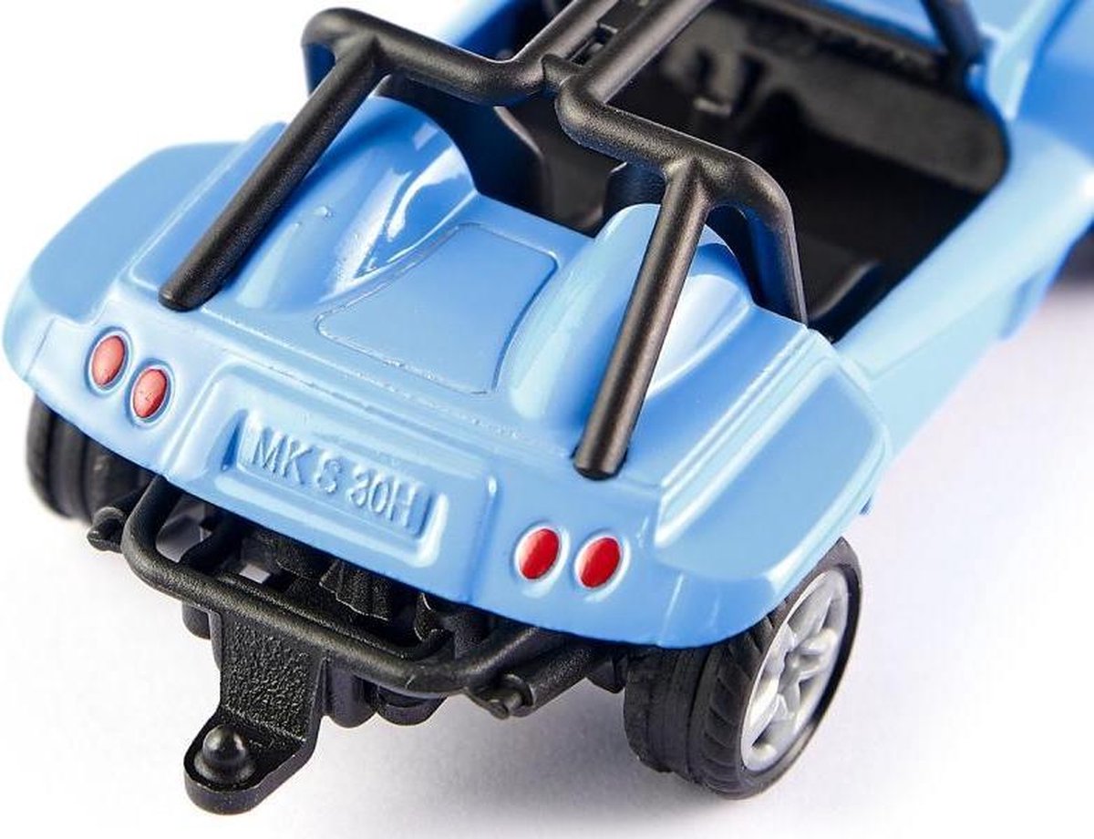 Siku Beach Buggy 7,2 x 3,9 cm staal/zwart (1057) - Blauw