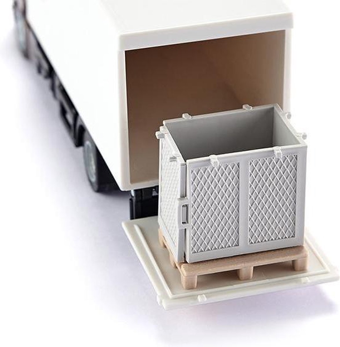 Siku Man UPS bakwagen 21,8 cm staal wit/brons (1997)