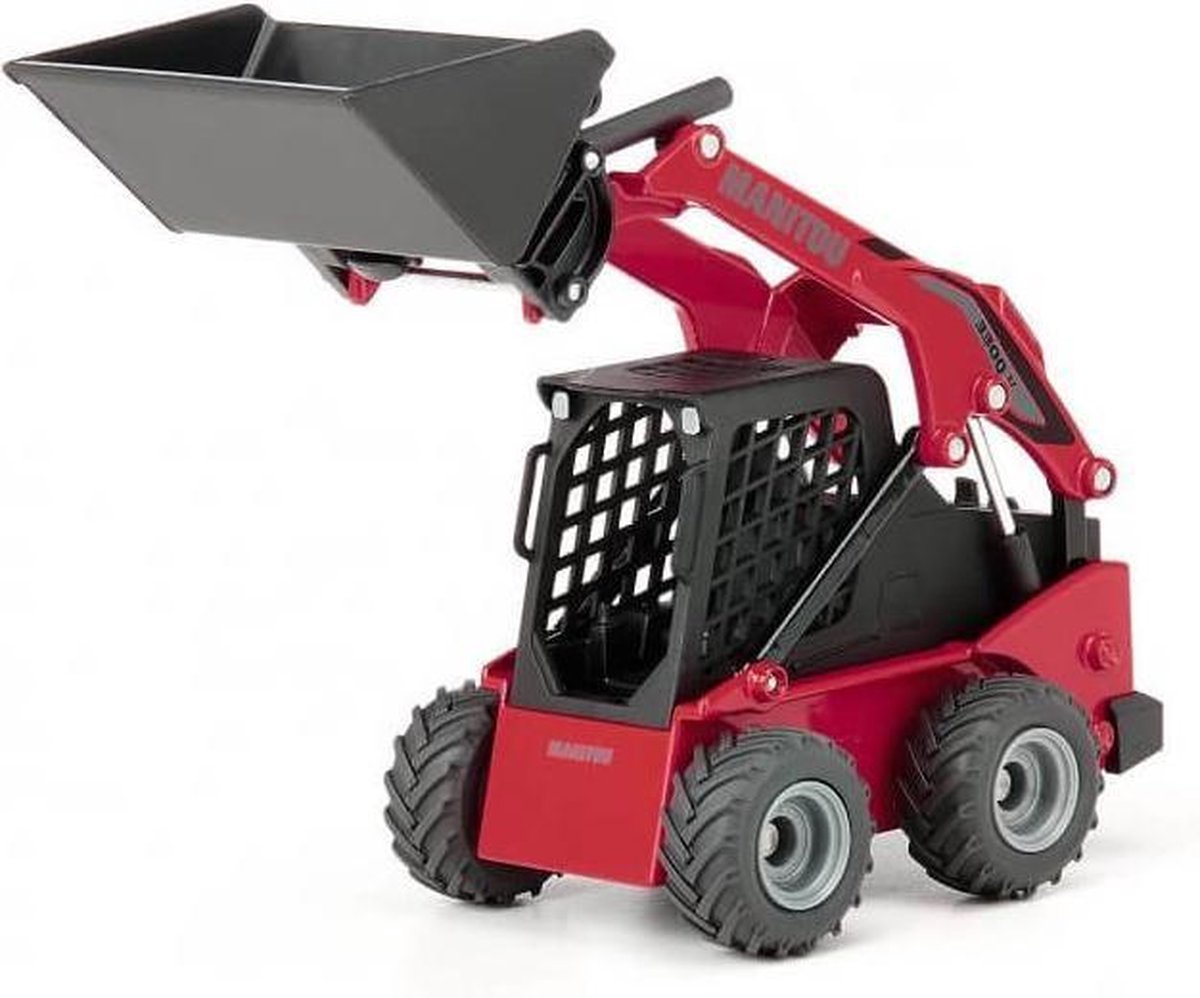 Siku Manitou 3300V skid lader 14,3 cm staal/zwart (3049) - Rood