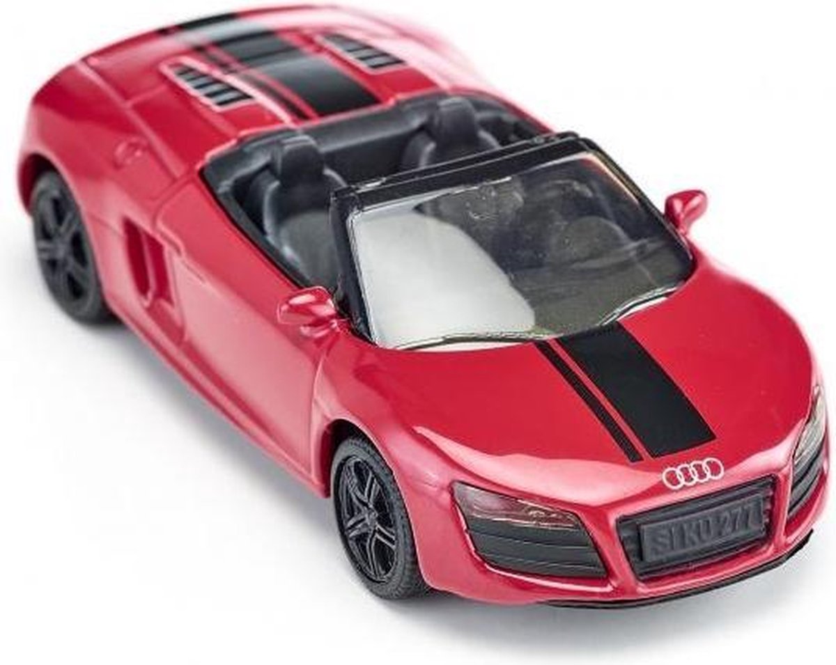 Siku giftset cabrio 17 cm staal rood//groen 3 delig (6314) - Blauw