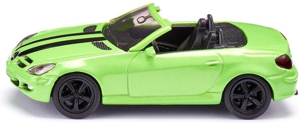 Siku giftset cabrio 17 cm staal rood//groen 3 delig (6314) - Blauw