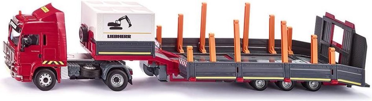 Siku accessoireset voor dieplader 30,8 cm grijs 7 delig (6714) - Geel