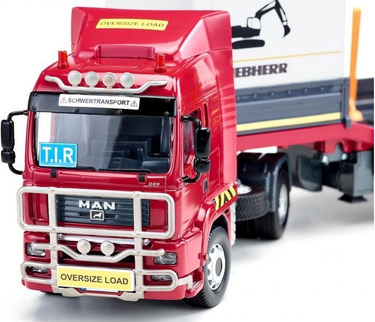 Siku accessoireset voor dieplader 30,8 cm grijs 7 delig (6714) - Geel