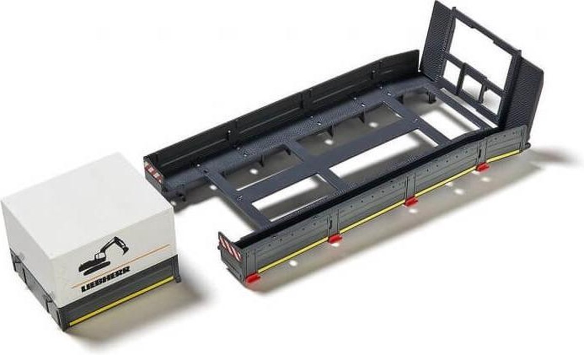 Siku accessoireset voor dieplader 30,8 cm grijs 7 delig (6714) - Geel