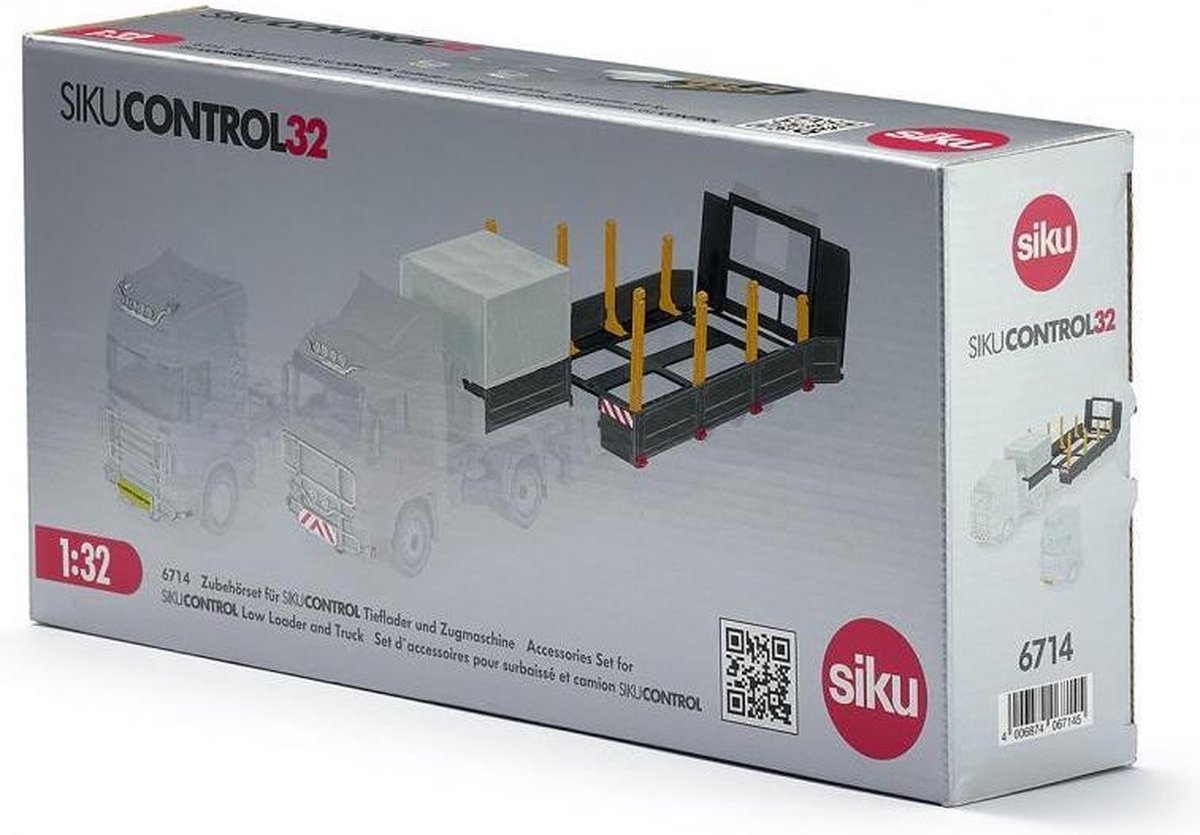 Siku accessoireset voor dieplader 30,8 cm grijs 7 delig (6714) - Geel