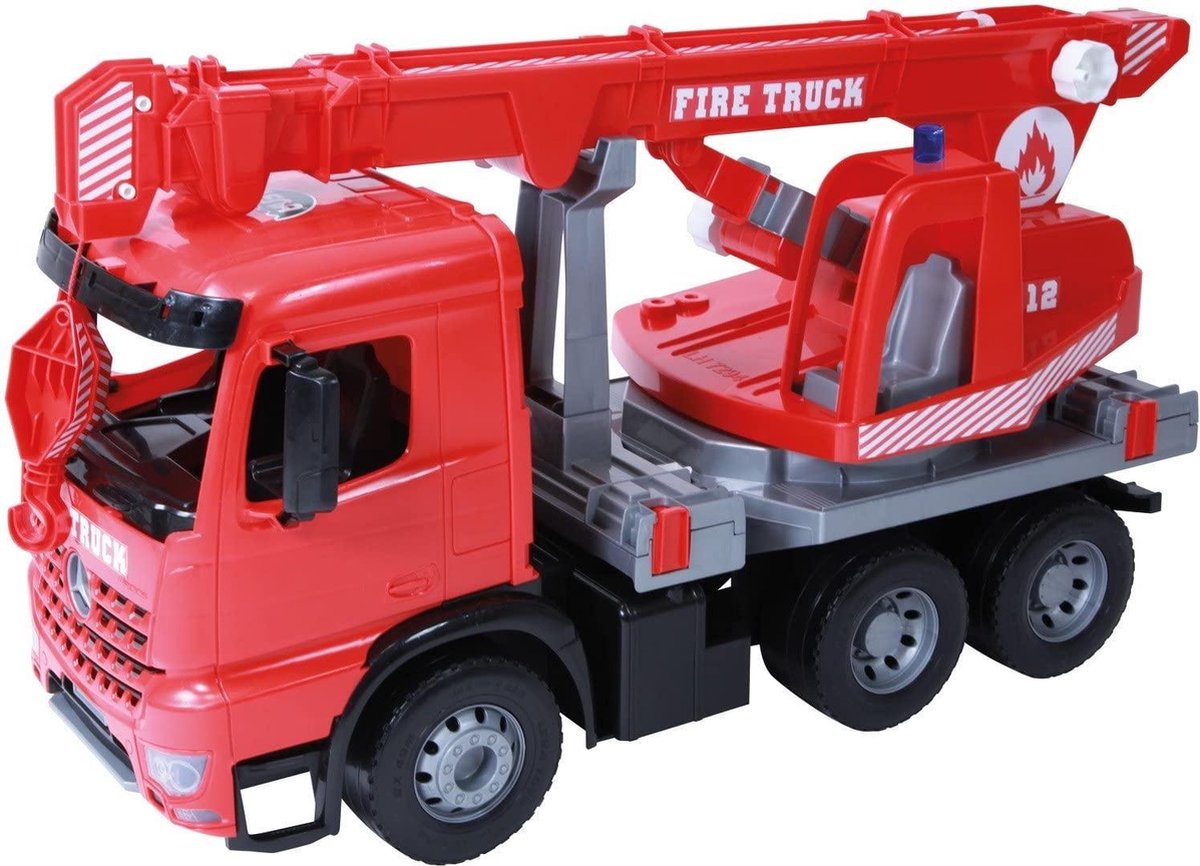 Lena brandweerkraan Mercedes Benz Arocs 70 cm/zwart - Rood