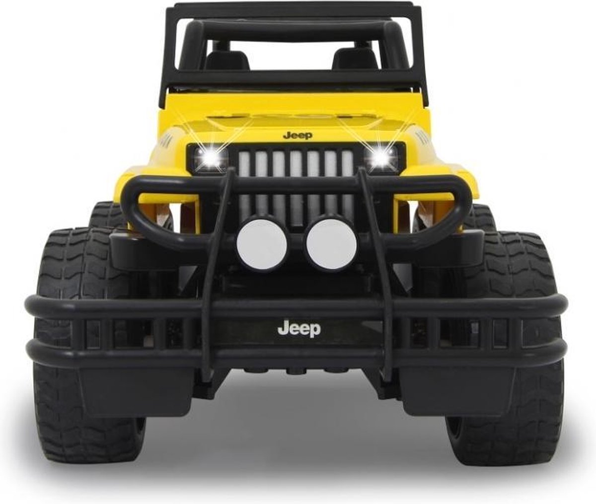 Jamara auto Jeep Wrangler RC jongens 1:12/zwart 2 delig - Geel