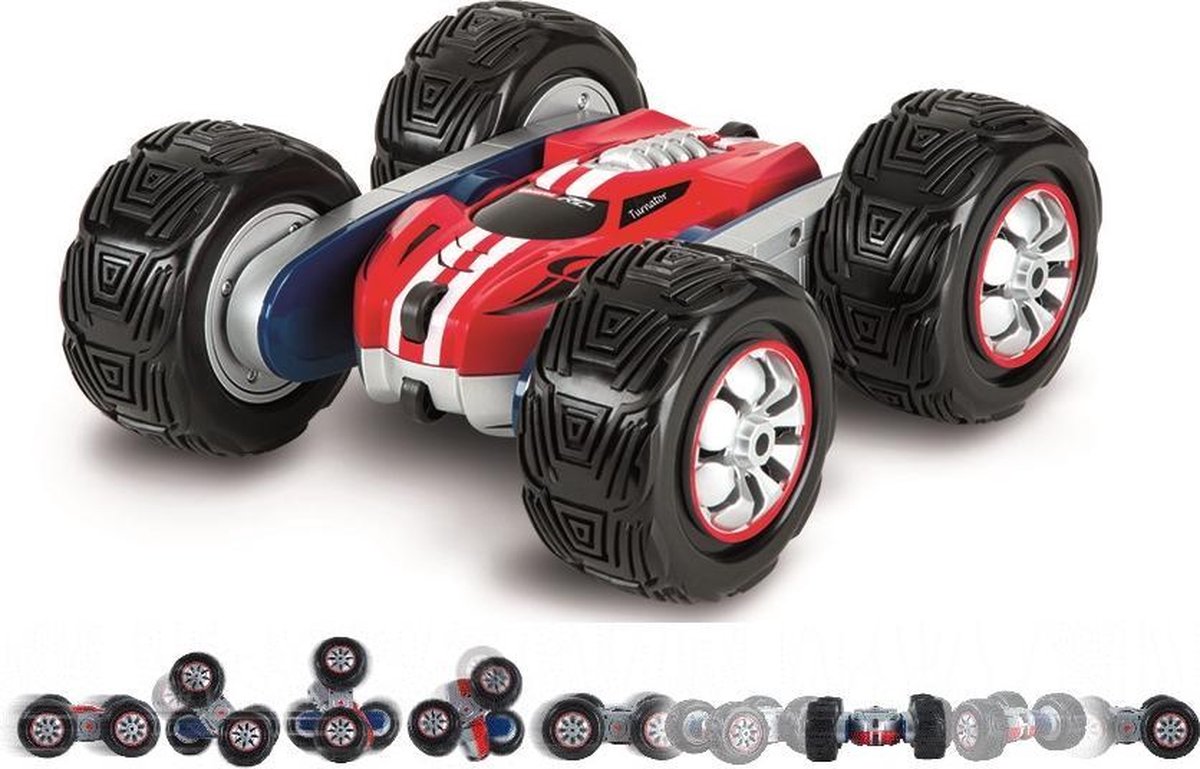 Carrera monstertruck RC Turnator 2,4 Ghz 1:16/zwart 5 delig - Rood