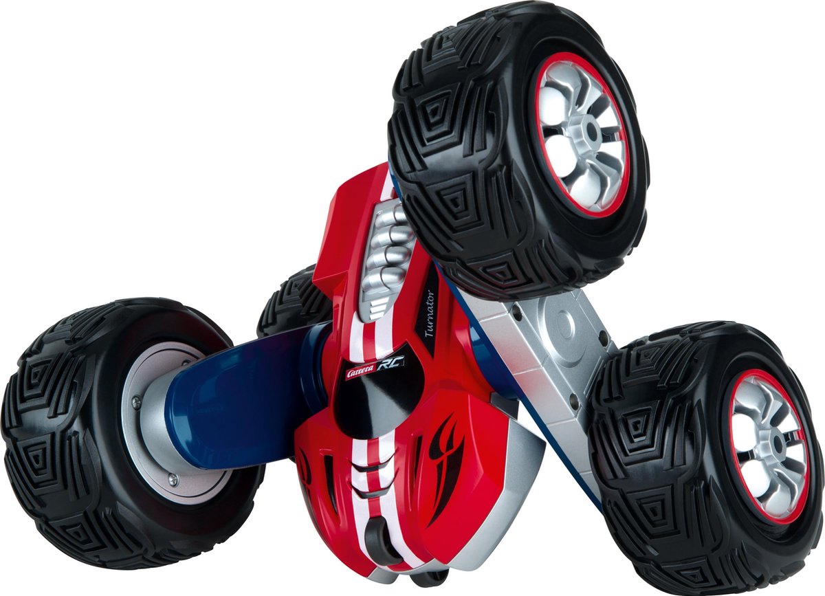 Carrera monstertruck RC Turnator 2,4 Ghz 1:16/zwart 5 delig - Rood