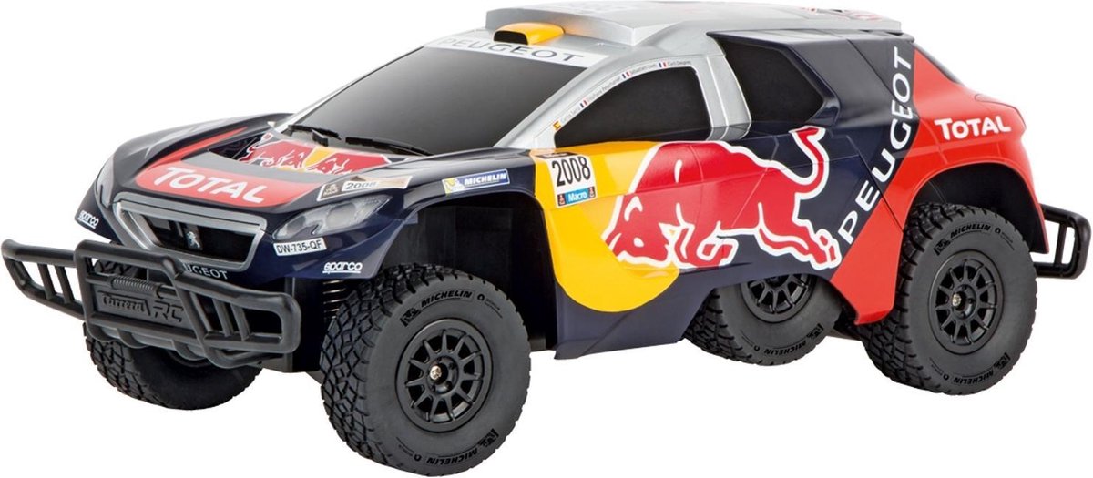Carrera auto RC Peugeot 08 Red Bull 2,4 GHz 1:16 5 delig - Zwart