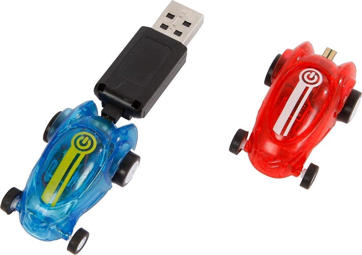 Toys Amsterdam raceauto&apos;s 6 cm USB/rood 3 delig - Blauw