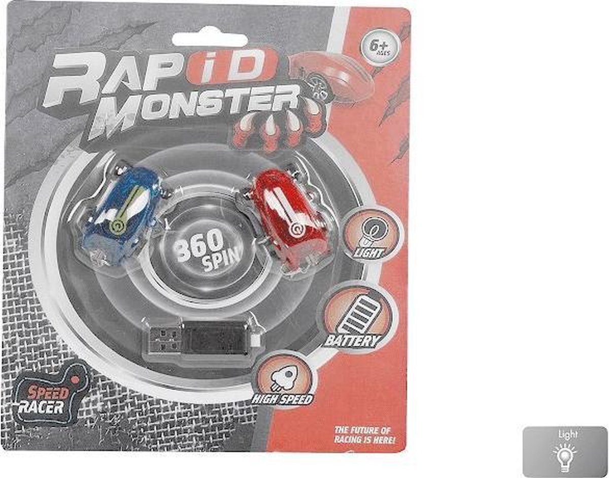 Toys Amsterdam raceauto's 6 cm USB/rood 3 delig - Blauw