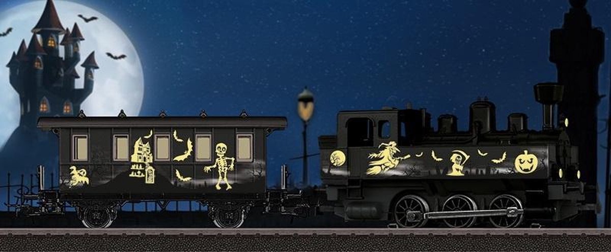 Märklin Marklin miniatuurmodel stoomlocomotief Halloween - Zwart